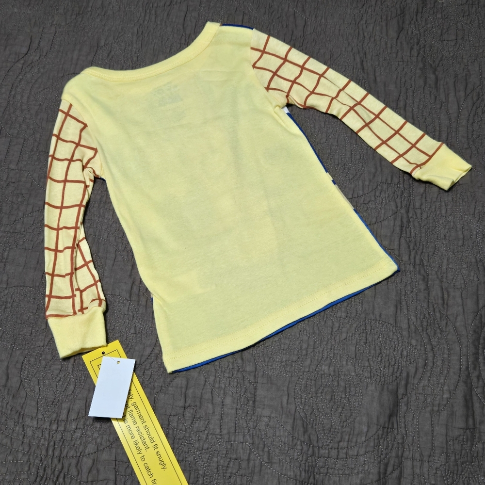 Disney Toy Story Cowboy Woody Costume PJ Set, choose size toddler 2T or 3T - Picture 2 of 10